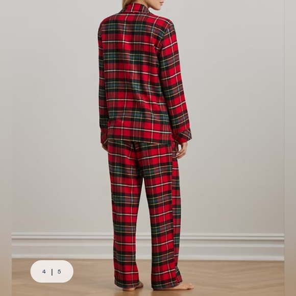 Ralph Lauren Plaid Herringbone Twill Sleep Set Size XL - Picture 2 of 14